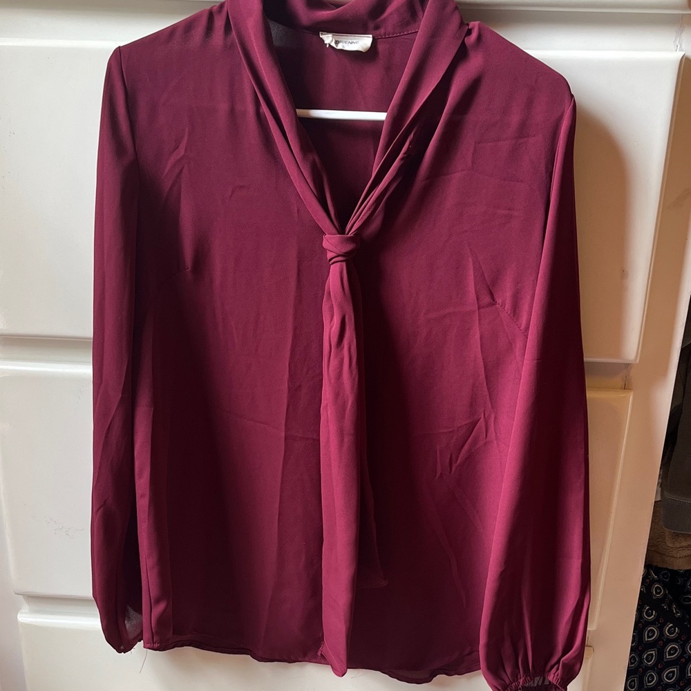 Adrienne Deep Burgundy Blouse